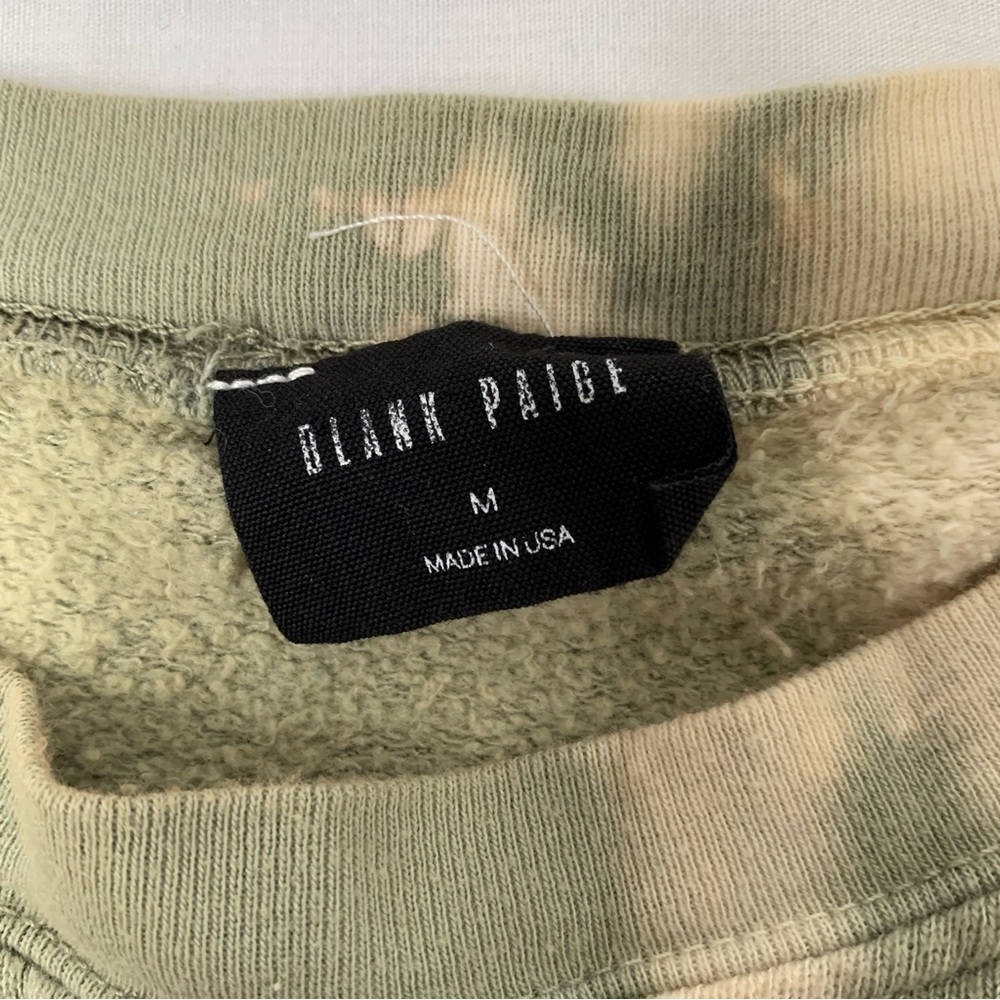 Blank Paige Cropped Tie Dye Sweatshirt Size M - Picture 4 of 7